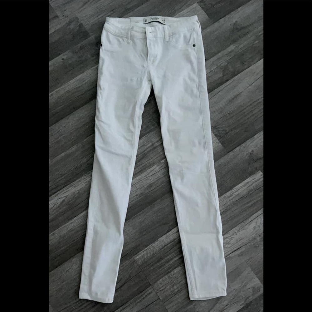 Abercrombie and Fitch white jeans!
